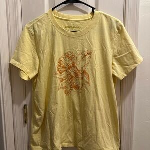 Life Is Good Yellow Daffodil Tee